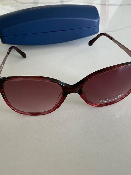 NIB Draper JAMES sunglasses DJ7005 (604) MERLOT STRIPE main image 4